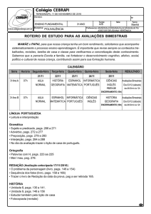 3º Ano A/B Mar2016 Baixe o roteiro