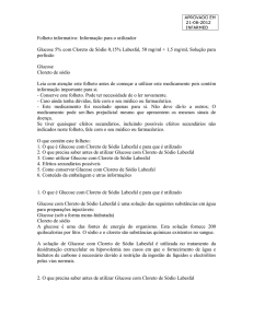 Folheto informativo: Informação para o utilizador Glucose