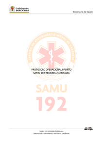protocolo operacional padrão samu 192 regional sorocaba