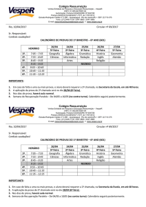 Colégio Ressurreição Rio, 10/04/2017 Circular nº 69/2017 Sr