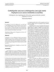 Ceftobiprole: uma nova cefalosporina com ação contra