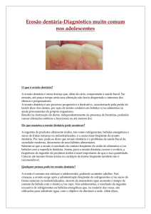 Erosão dentária - Minha Primeira Dentista
