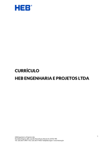 Baixe nosso currículo - HEB Engenharia e Projetos