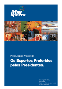 Os Esportes Preferidos pelos Presidentes.