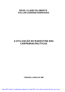 a utilização do marketing nas campanhas políticas