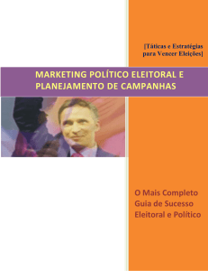 marketing político eleitoral e planejamento de campanhas
