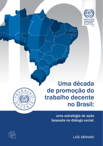 Uma década de promoção do trabalho decente no Brasil