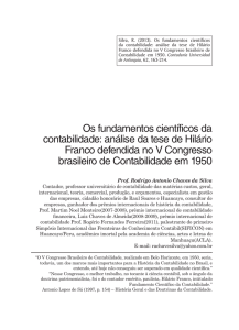 Os fundamentos científicos da contabilidade