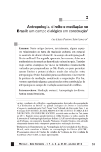 2 Antropologia, direito e mediação no Brasil: um campo dialógico