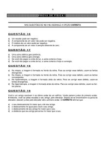 Física I - PUC Minas (Belo Horizonte, Betim e Contagem) 2006