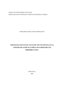 adesão das gestantes ao exame de papanicolauo na unidade de