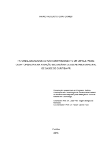 MARIO AUGUSTO GORI GOMES FATORES ASSOCIADOS AO NÃO