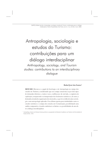 Antropologia, sociologia e estudos do Turismo: contribuições para