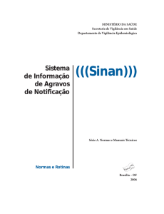 Sistema de Informação de Agravos de Notifi cação–Sinan