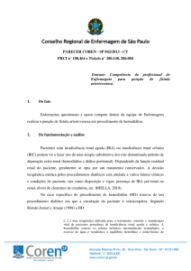 Parecer 42/2 013 - Competência do profissional de - coren-sp