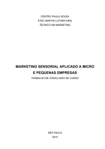 marketing sensorial aplicado a micro e pequenas empresas