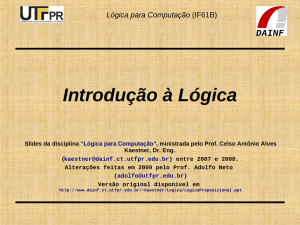 Lógica para Computação - DAINF