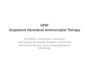 opat infectoeste 2016 - Sociedade Paulista de Infectologia