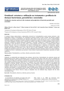 Ornidazol: estrutura e utilização no tratamento e profilaxia de