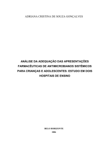 análise da adequação das apresentações farmacêuticas