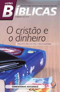 O cristão e o dinheiro