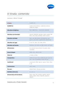 A Virada: contenido - Semantica Portuguese