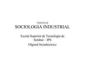 tópicos de sociologia industrial