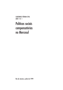 Políticas sociais compensatórias no Mercosul