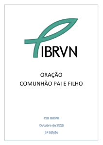 : Apostila CTB Oração - Igreja Batista Reformada Vida Nova