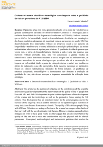 O desenvolvimento científico e tecnológico e seu impacto