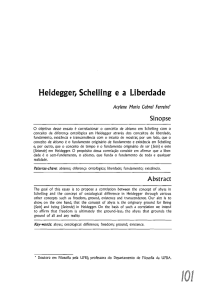 Heidegger, Schelling e a Liberdade