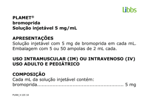 PLAMET® bromoprida Solução injetável 5 mg/mL