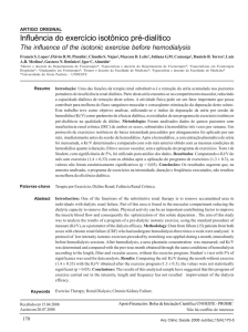 Influência do exercício isotônico pré-dialítico