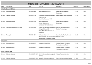 Manuais - 2º Ciclo - 2013/2014