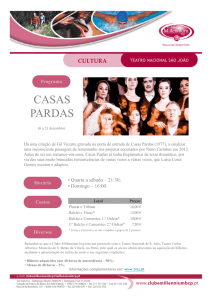 "Casas Pardas" - Teatro Nacional de São João - Porto