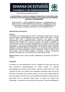 a trajetória do caso de sucesso de um veículo utilitário