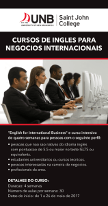cursos de ingles para negocios internacionais