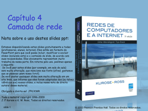Cap&iacute;tulo 4 Camada de rede