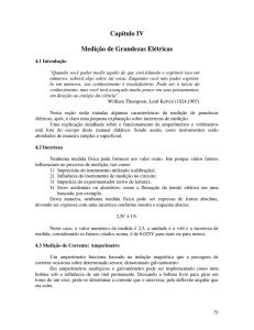 Capítulo IV Medição de Grandezas Elétricas