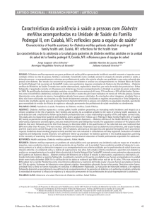 Características da assistência à saúde a pessoas com Diabetes