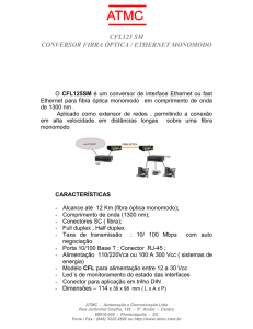 cfl125 sm conversor fibra óptica / ethernet monomodo