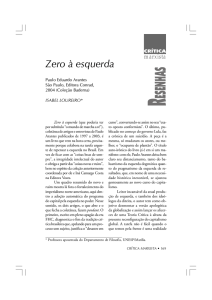 Zero à esquerda - Paulo Eduardo Arantes