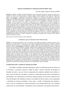 Platão e hoje Prof. Ms. Bruno Camilo de Oliveira (UFRN)