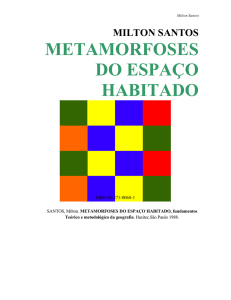 METAMORFOSES DO ESPAÇO HABITADO