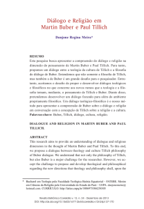 Diálogo e Religião em Martin Buber e Paul Tillich
