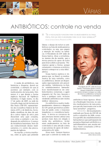 Antibióticos: controle na venda