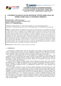 Controle da Rotação de Motor de Ventilador Axial de Sopro Livre