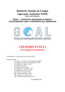 Relatorio patex 2004 - GOAL FURG Grupo de Oceanografia de