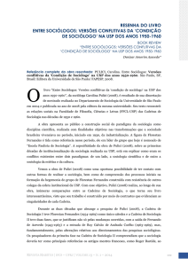 `condição de sociólogo` na usp dos anos 1950-1960