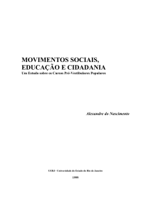 Movimentos Sociais, Educação e Cidadania